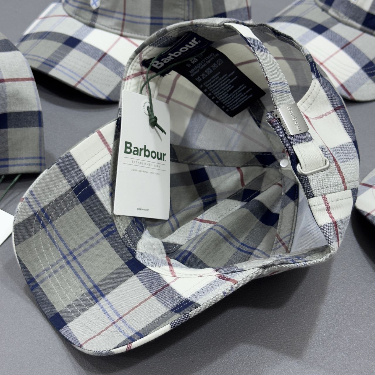 Casquette Barbour Gris – Image 3