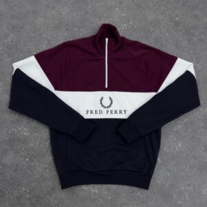 Veste Half Zip Fred Perry Grena